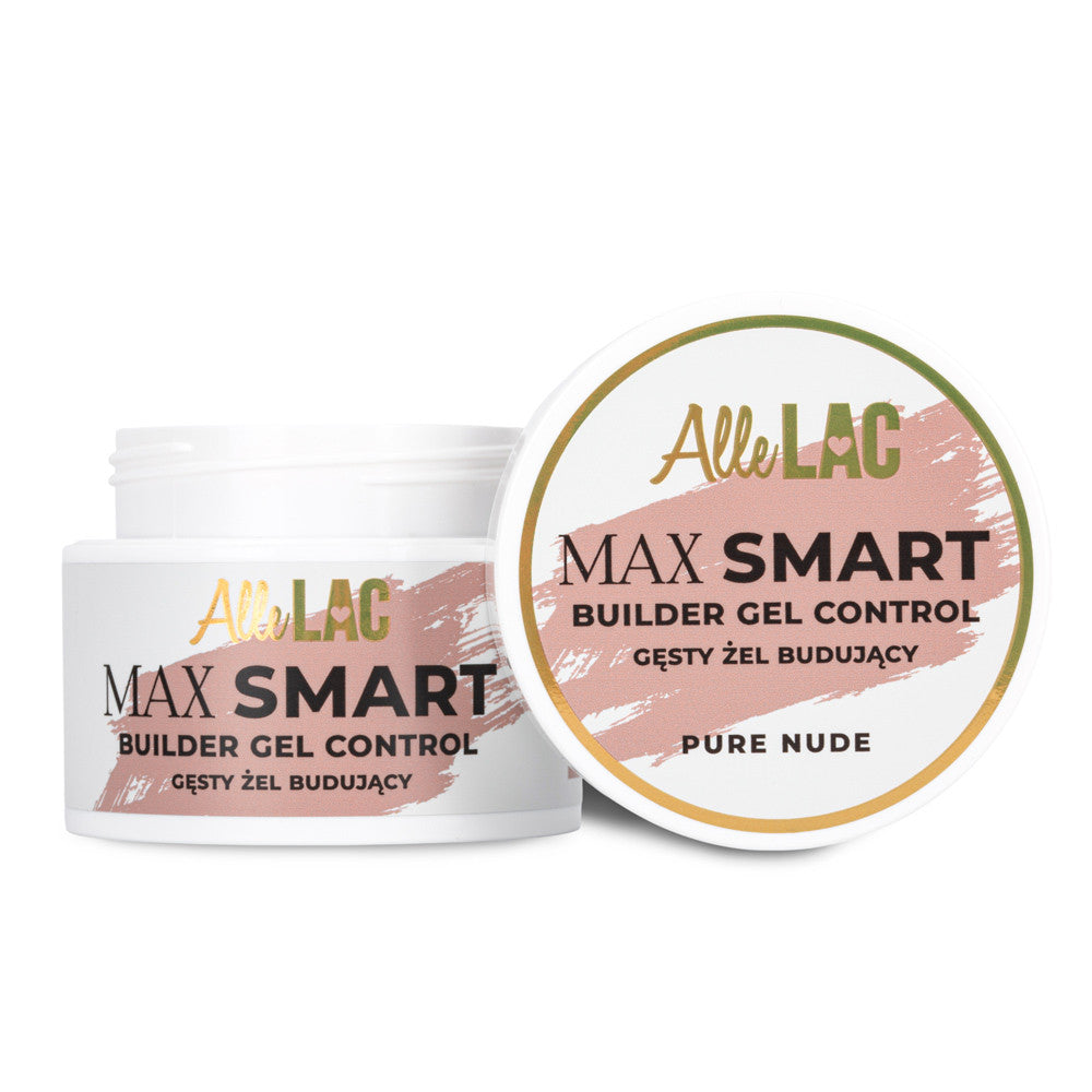 AlleLac Max Smart Builder Gel Control Nude rakennegeeli 45g purkki tekstillä