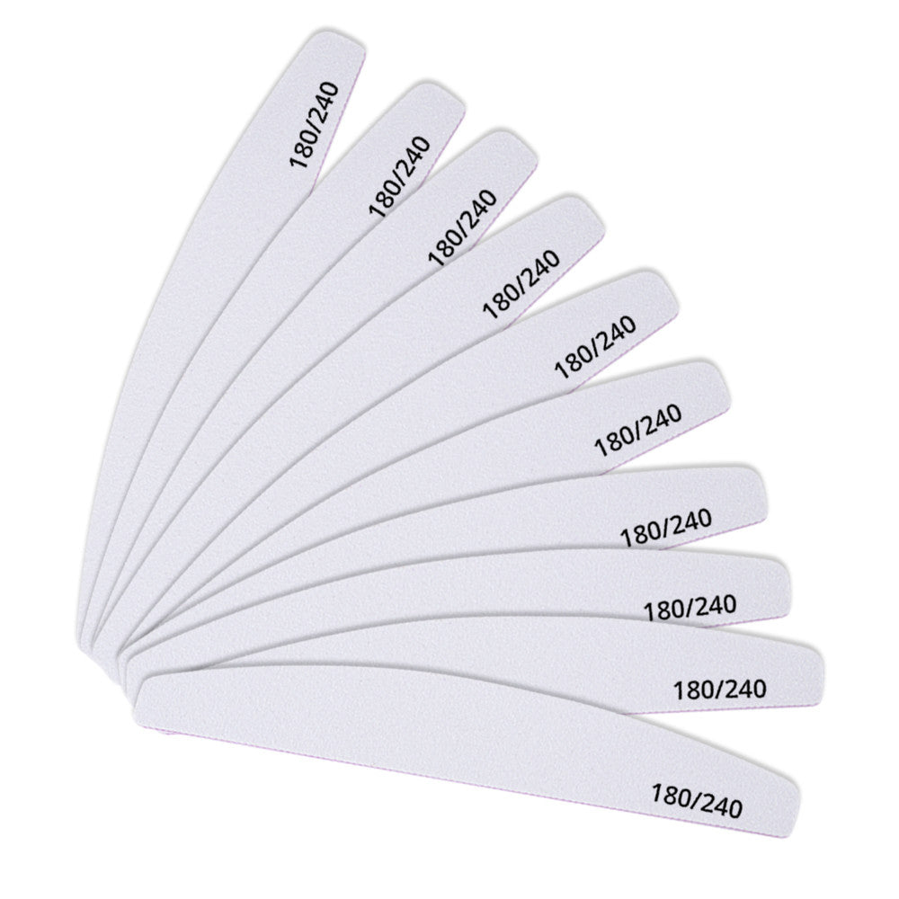 Kynsiviila 180/240 grit – 10 kpl säästöpakkaus luonnonkynnen hellään muotoiluun monipakkaus