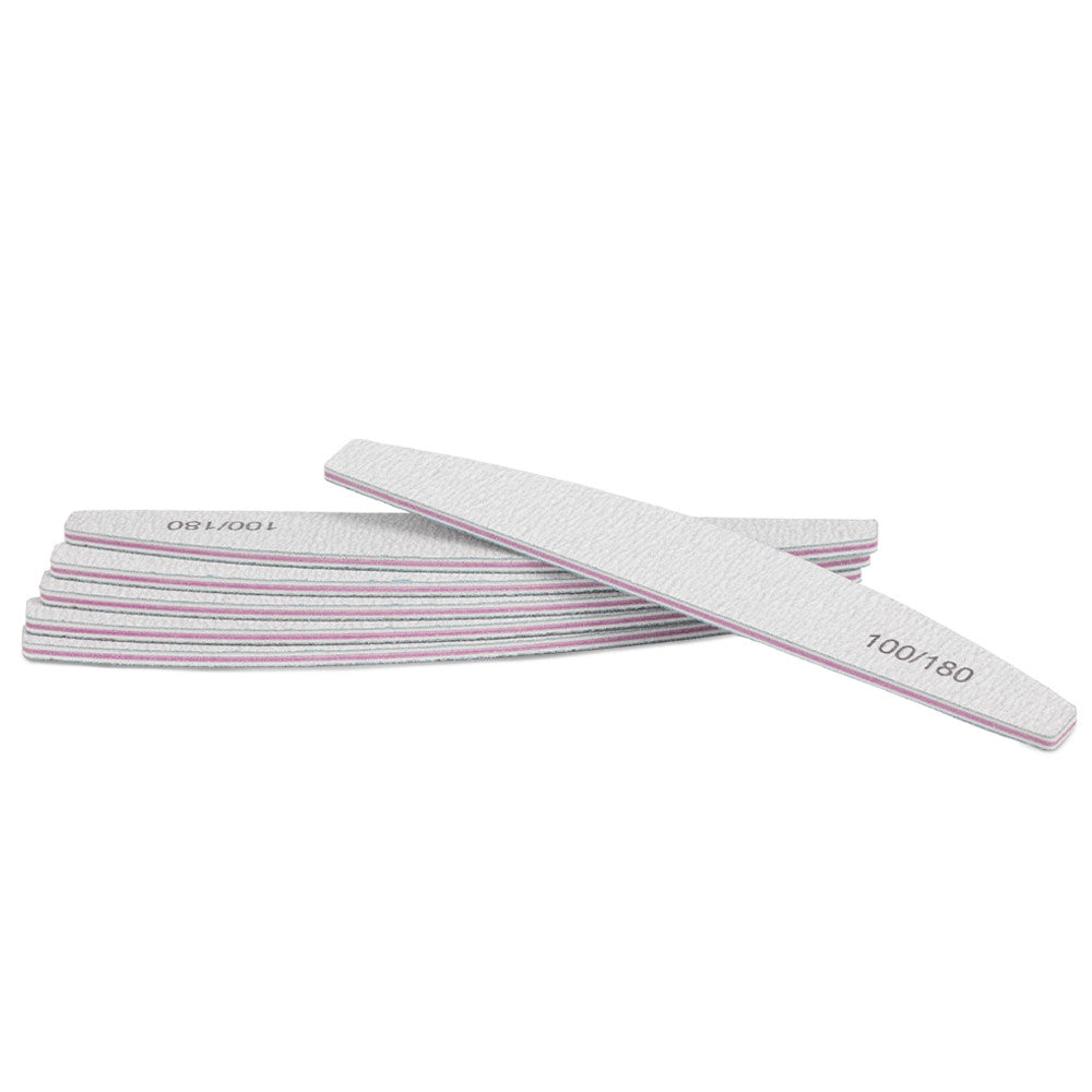 Kynsiviila 100/180 grit – viilaa ja tasoittaa kynsipinnan täydellisesti ennen alusgeelilakkaa.