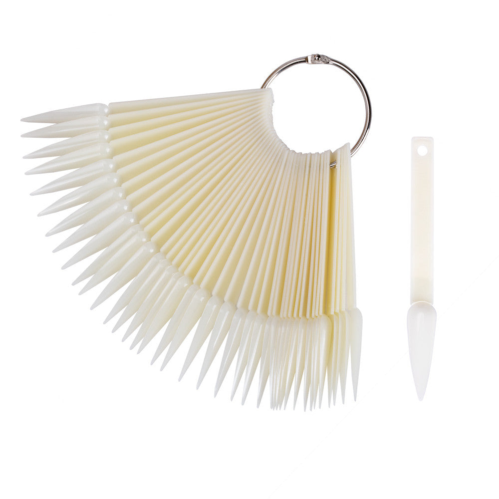 varikiekko-kynsilakalle-40-kpl-stiletto-luonnonvalkoinen