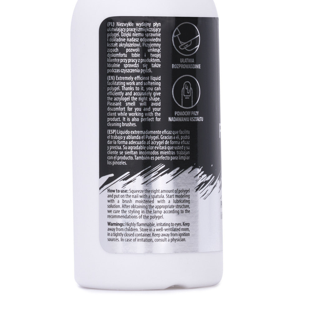 MollyLac Polygel Liquid neste 100 ml tuotekuva takaa