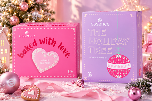 essence joulukalenteri 2026 – Baked with Love ja THE HOLIDAY TREE kosmetiikkajoulukalenterit