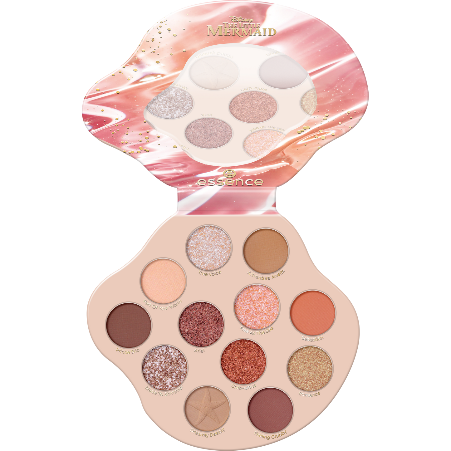 essence Disney THE LITTLE MERMAID eyeshadow palette luomiväripaletti - Dreaming Of Another World auki