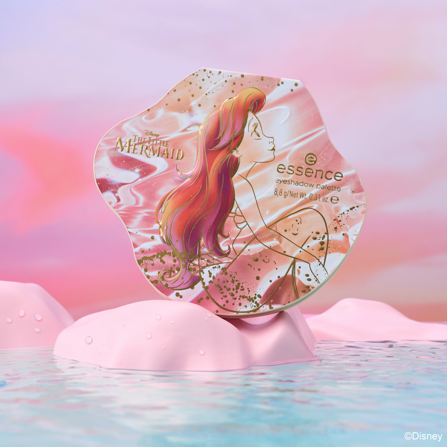 essence Disney THE LITTLE MERMAID eyeshadow palette luomiväripaletti - Dreaming Of Another World kuvitus