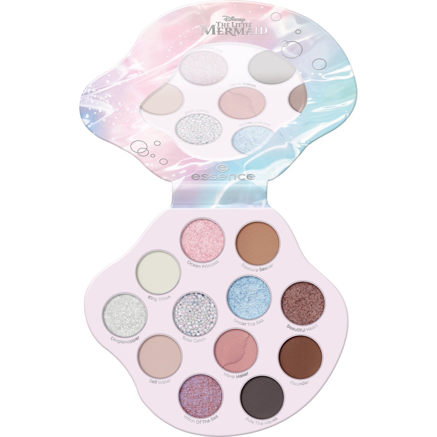 essence Disney THE LITTLE MERMAID eyeshadow palette luomiväripaletti - Mermaids Have More Fun auki