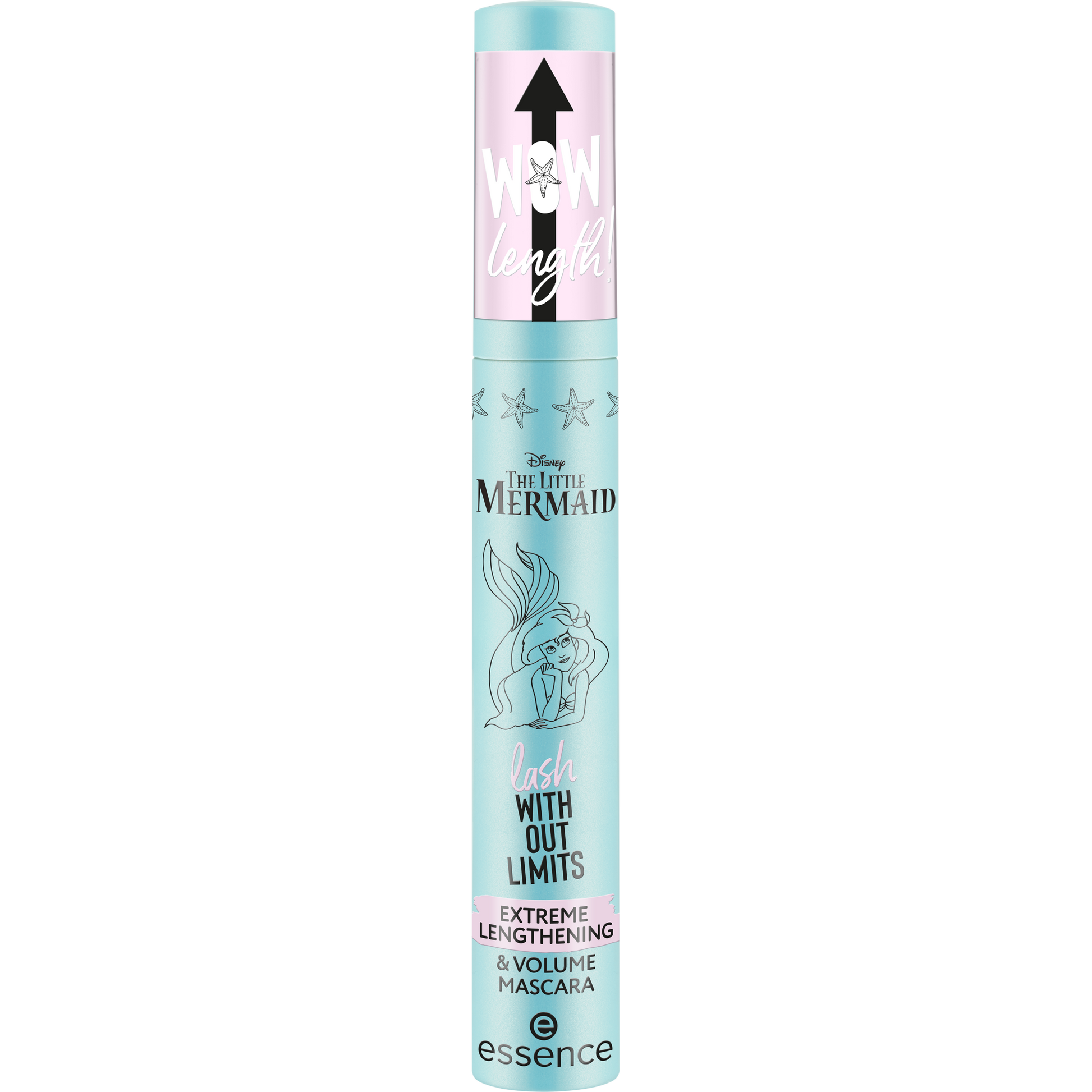 essence Disney THE LITTLE MERMAID lash WITHOUT LIMITS EXTREME LENGTHENING & VOLUME MASCARA ripsiväri - I Sea You kuva