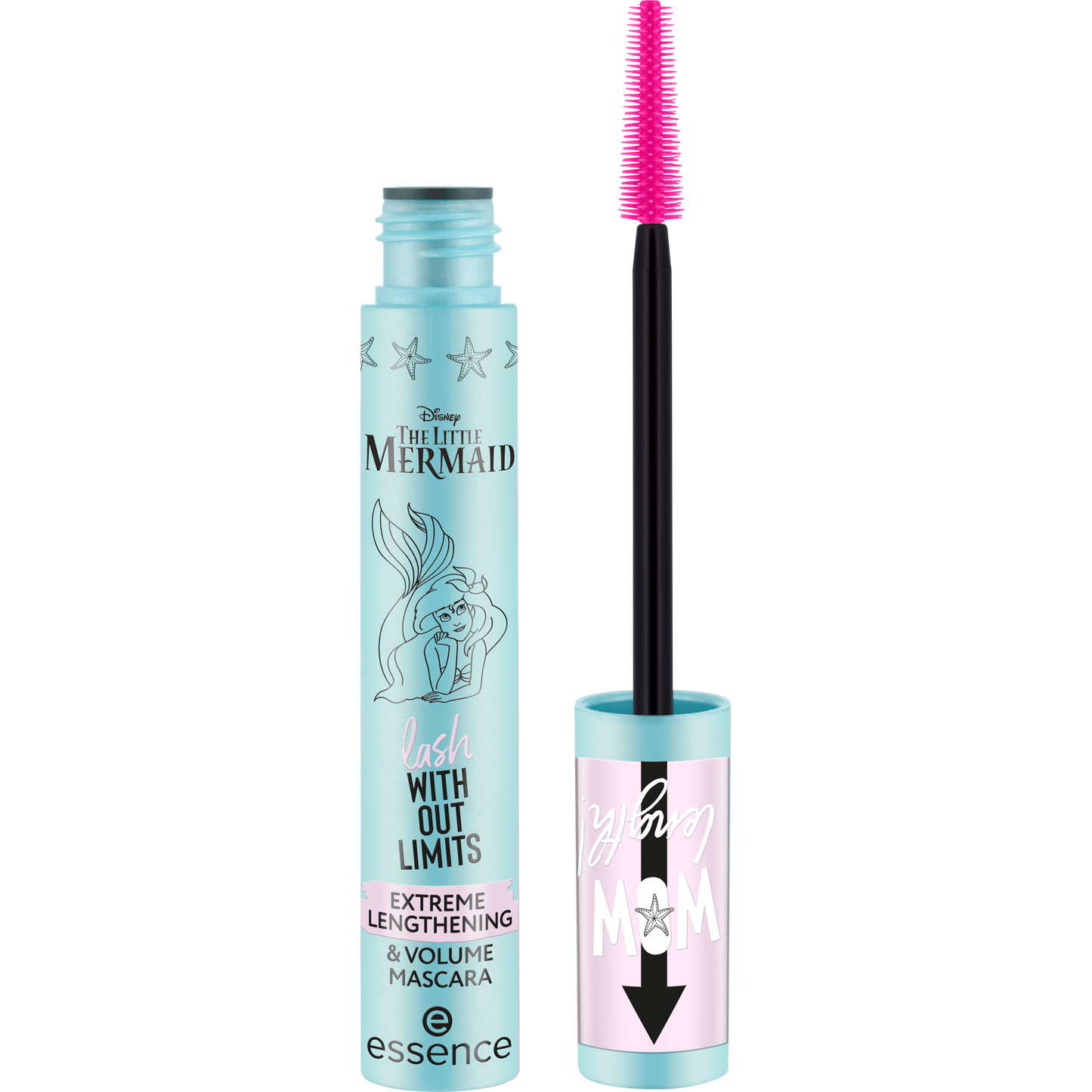 essence Disney THE LITTLE MERMAID lash WITHOUT LIMITS EXTREME LENGTHENING & VOLUME MASCARA ripsiväri - I Sea You