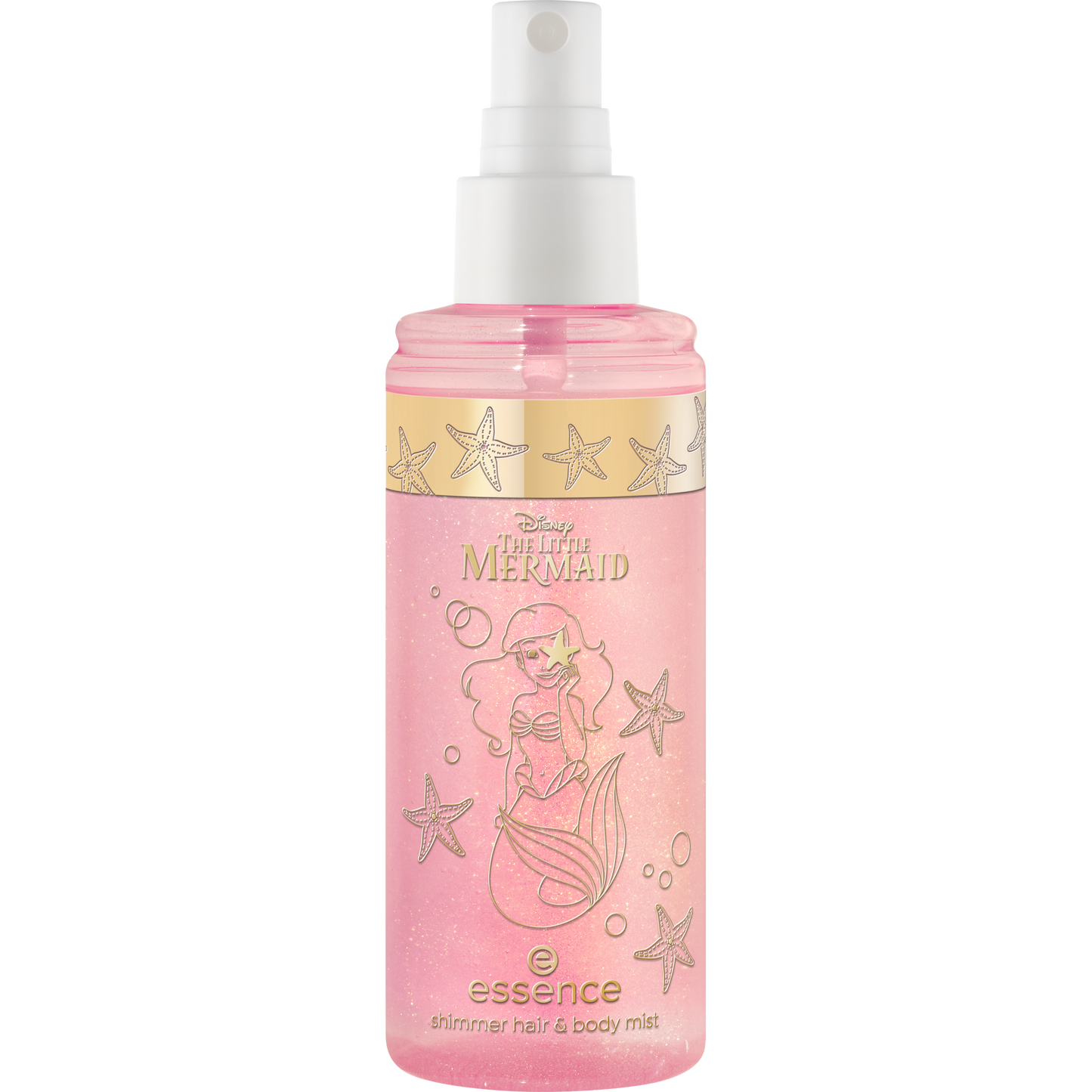 essence Disney THE LITTLE MERMAID shimmer hair & body mist hius- ja vartalosuihke - My Moment To Shine auki