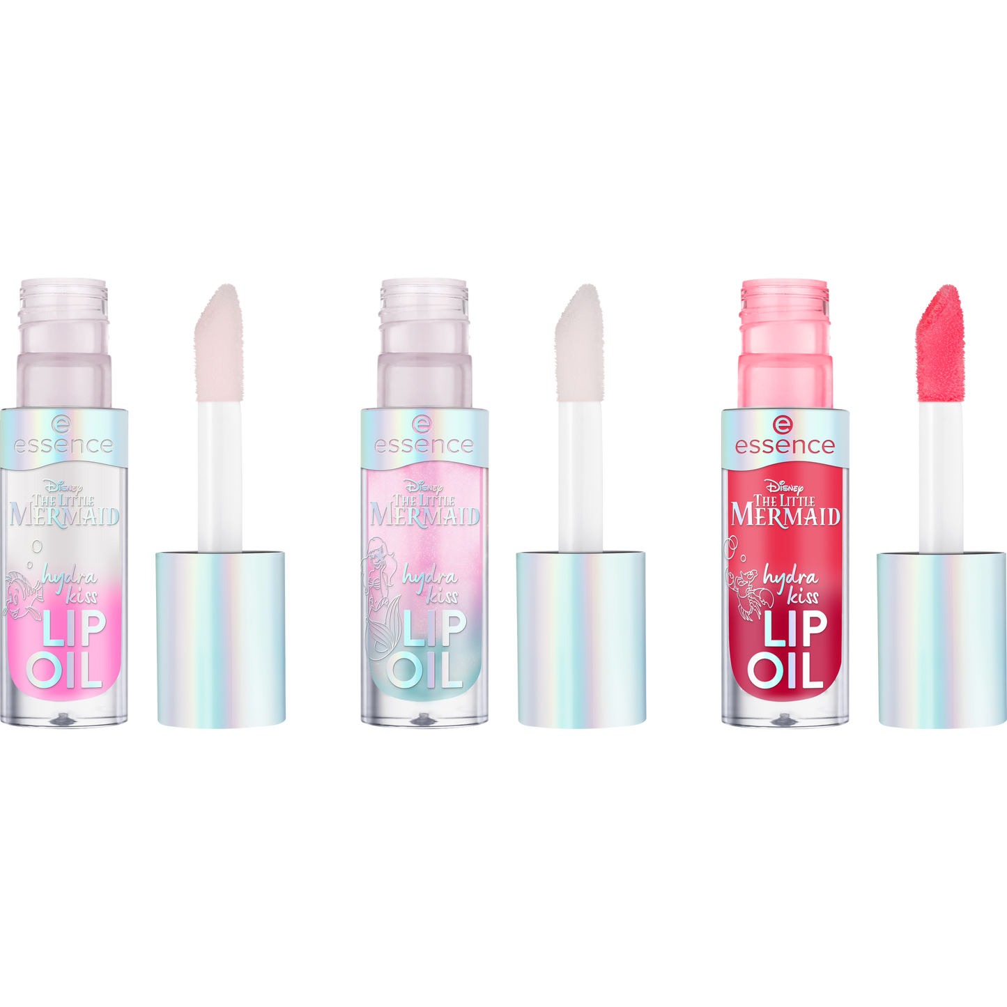 essence Disney THE LITTLE MERMAID hydra kiss LIP OIL trio huuliöljysetti tuotteet