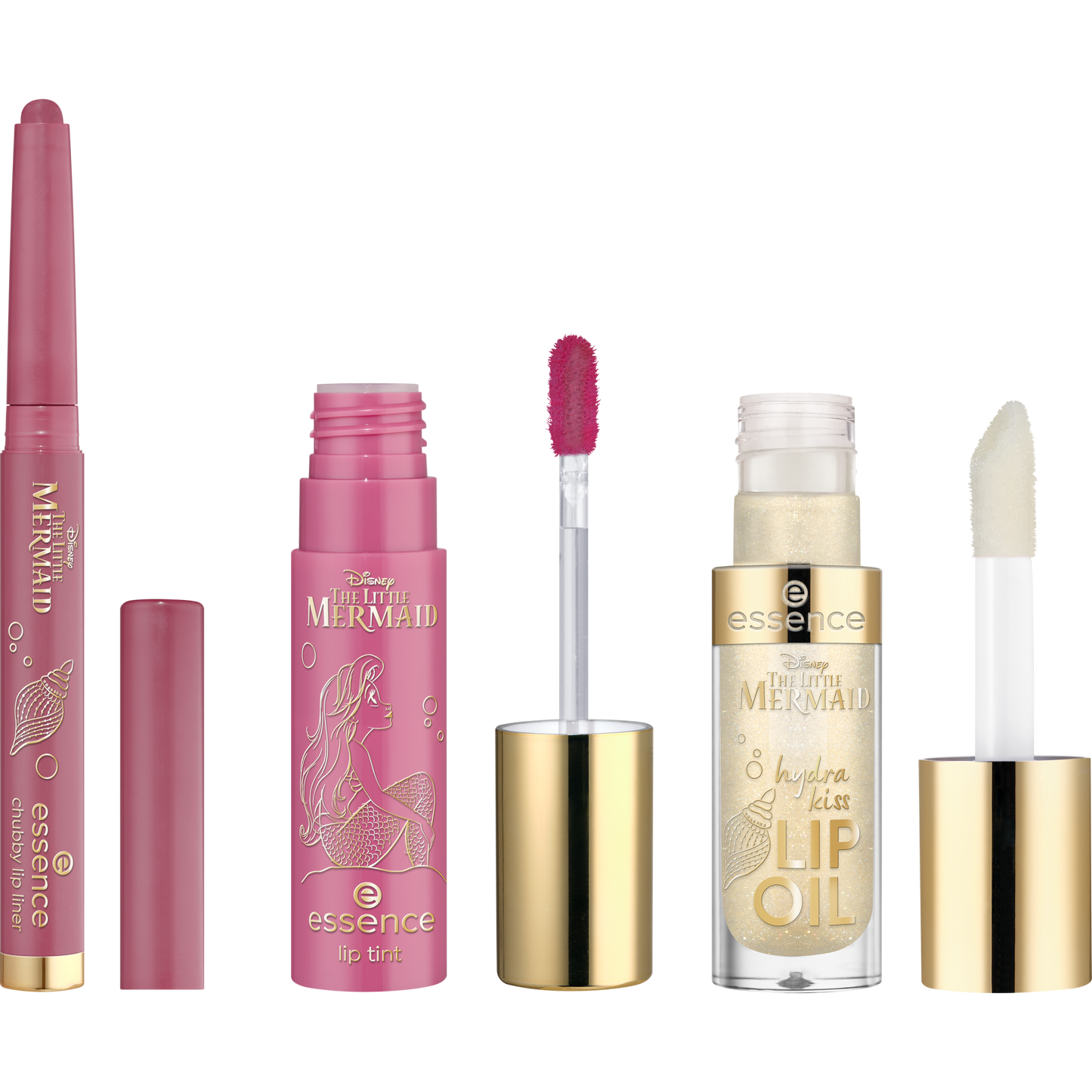 essence Disney THE LITTLE MERMAID lip combo kit huulimeikkipakkaus