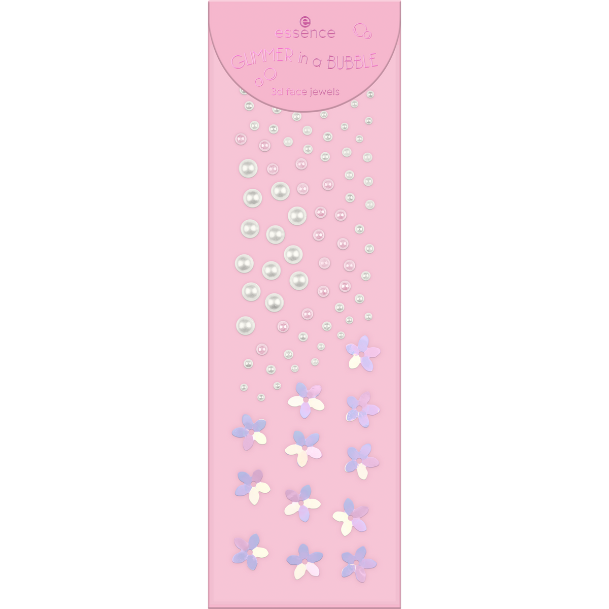 essence GLIMMER IN A BUBBLE 3D face jewels 01 Glimmer Glow Up