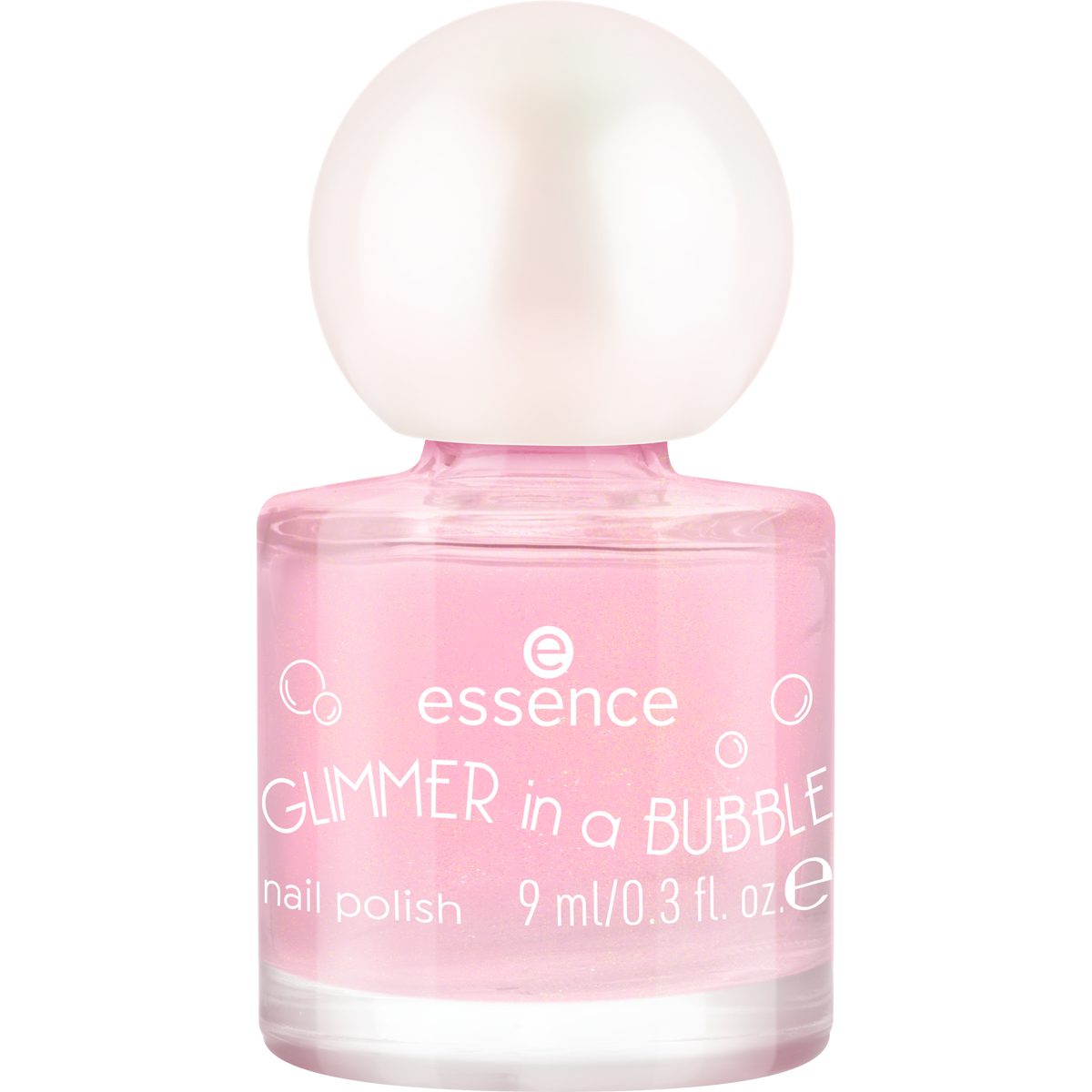 essence GLIMMER IN A BUBBLE nail polish 01 Glaze In A Haze 9 ml