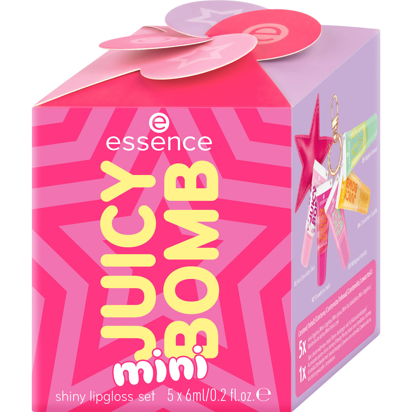 essence JUICY BOMB Holiday Happiness huulikiiltosetti 5 x 6 ml