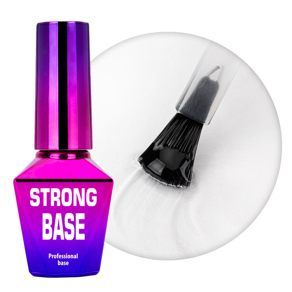 Molly Nails Strong Base 10g – kirkas HEMA-vapaa alusgeelilakka luonnonkynsien vahvistamiseen