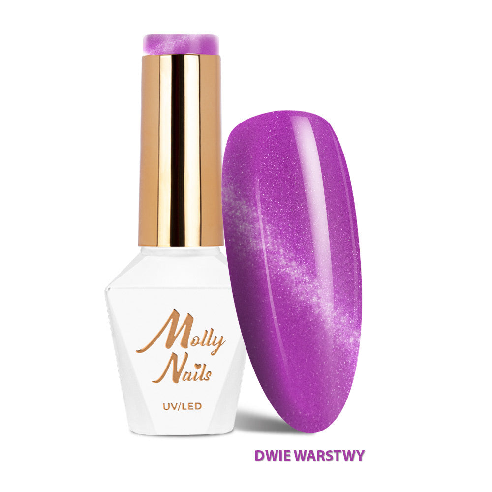 Molly Nails Cat Eye Pastel 273 Violet värigeelilakka 8g pullo kynsiuuni kovetettava