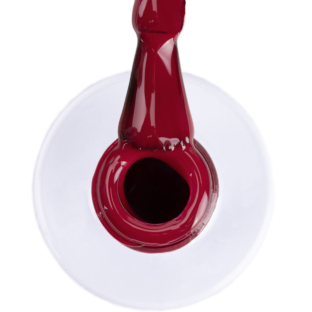 AlleLac R9 Burgundy Rose 6 g syvä burgundinpunainen geelilakka siveltimessä.
