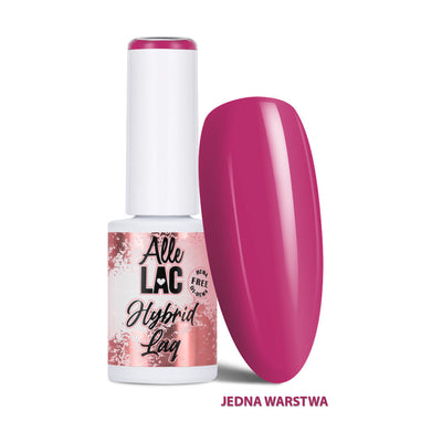 AlleLac PI13 Wild Berry 6 g HEMA- ja Di-HEMA-vapaa geelilakka sekä kiiltävä tummanpinkki kynsimalli