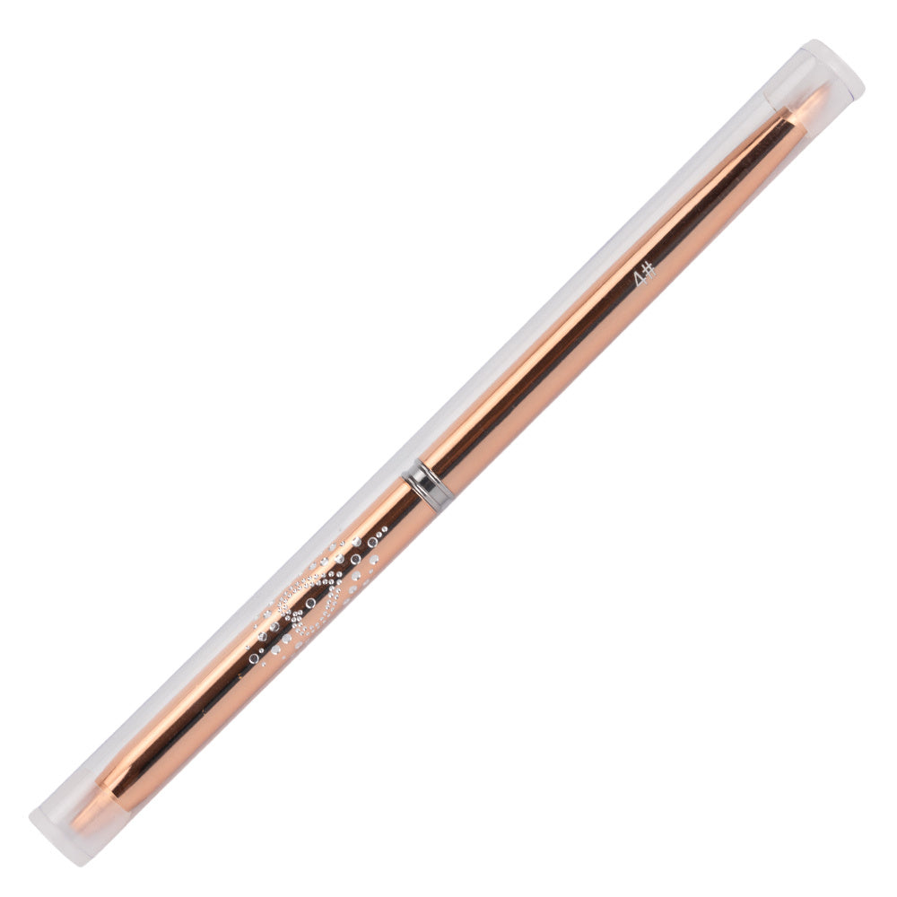 Rose Gold -geelisivellin nro 4 läpinäkyvässä säilytysputkessa