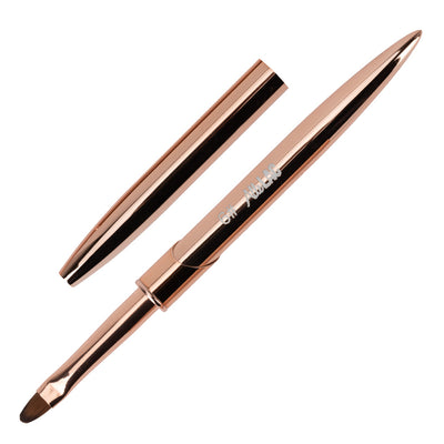AlleLac geelisivellin nro 6 avattuna ja irrotettava Rose Gold -suojakorkki