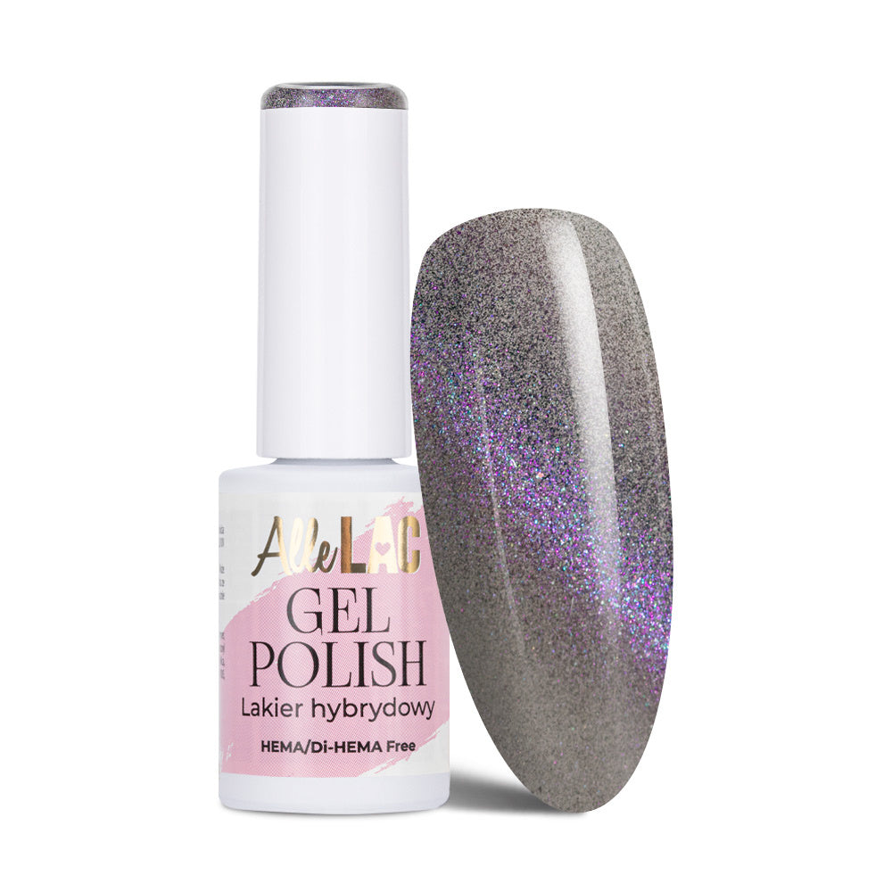 AlleLac Cat Eye geelilakka 6g 5 Rainbow holografinen värigeelilakka pullo kynsiuuni kovetus