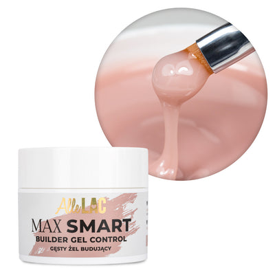 AlleLac Max Smart Builder Gel Control Nude rakennegeeli 45g purkki.