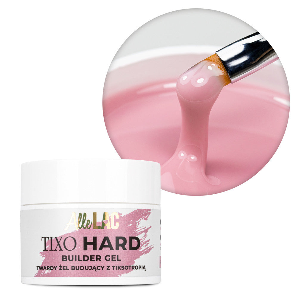 AlleLac Tixo Hard Builder Gel French Rose 45g purkki valkoisella taustalla
