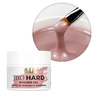 AlleLac Tixo Hard Builder Gel Natural Nude 45g purkki valkoisella taustalla