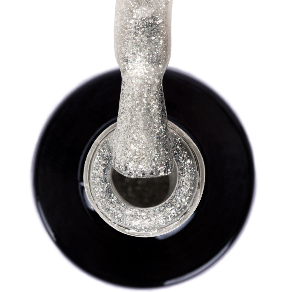 NTN Premium 317 hopeinen glitter-geelilakka kynsille