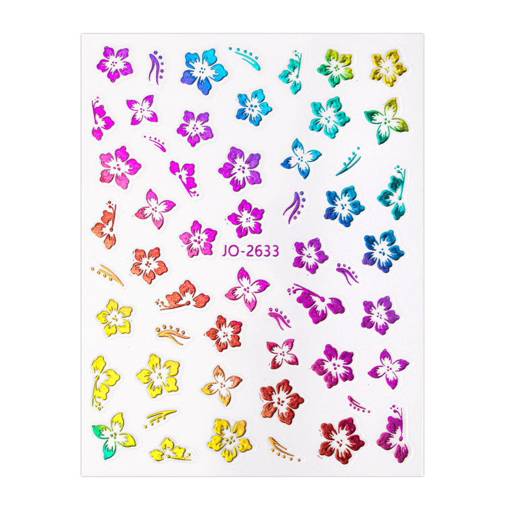 1. Joyful Nail JO-2633 kukkakynsitarrat pakkauksessa