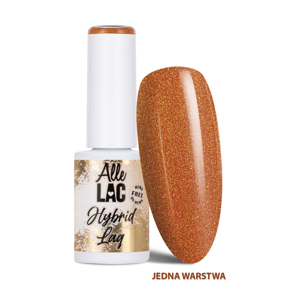 AlleLac geelilakka 313 5 g kuparinruskea kultainen shimmer kynsitipillä