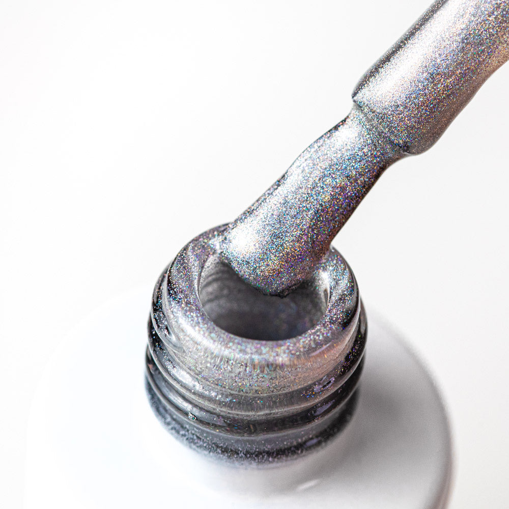 AlleLac Unicorn Top Coat 7 g hienojakoinen holografinen glitterkoostumus siveltimessä