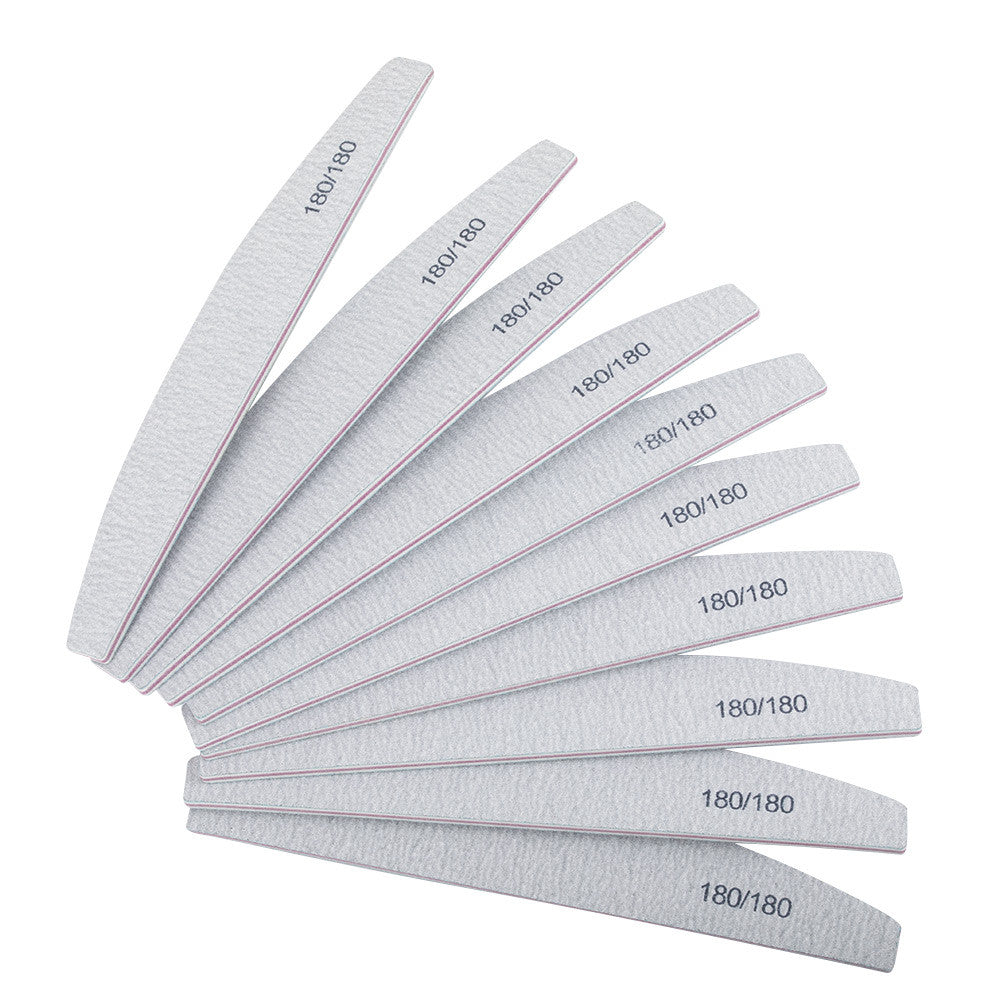 Kynsiviila 180/180 grit – 10 kpl säästöpakkaus luonnon- ja rakennekynsien muotoiluun monipakkaus