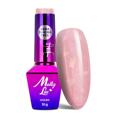 MollyLac Sparkling French 701 geelilakka 10 g vaaleanpunainen