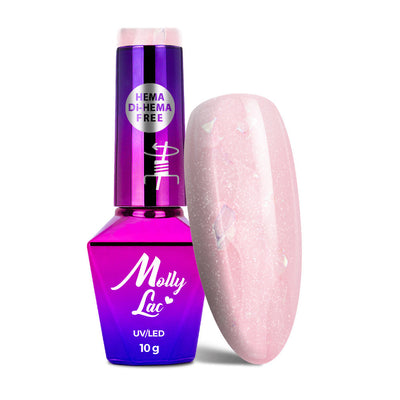 Molly Lac Sparkling French 704 vaaleanpunainen geelilakka 10 g