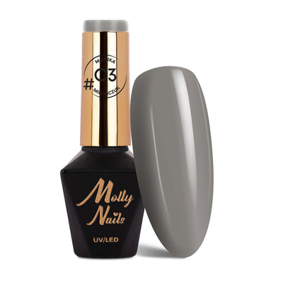 Molly Nails geelilakka C3 8 g harmaa