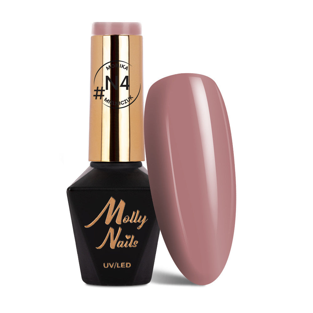 Molly Nails geelilakka N4 8 g tumma nude roosa
