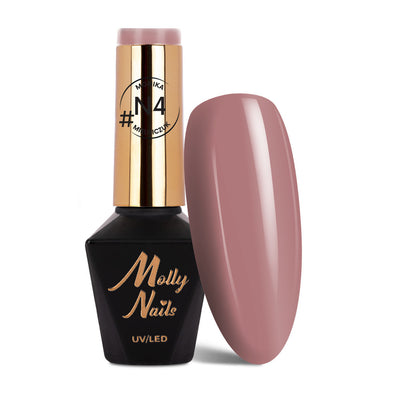 Molly Nails geelilakka N4 8 g tumma nude roosa