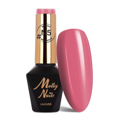 Molly Nails geelilakka N5 8 g tumma roosa