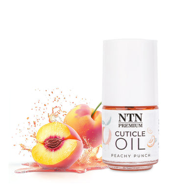 Kynsinauhaöljy Peachy Punch NTN Premium 5ml pullo valkoisella taustalla