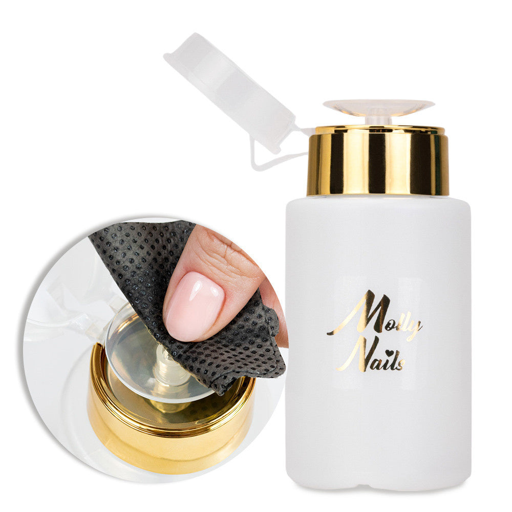 MollyLac pumppupullo 150 ml kulta kynsinesteille