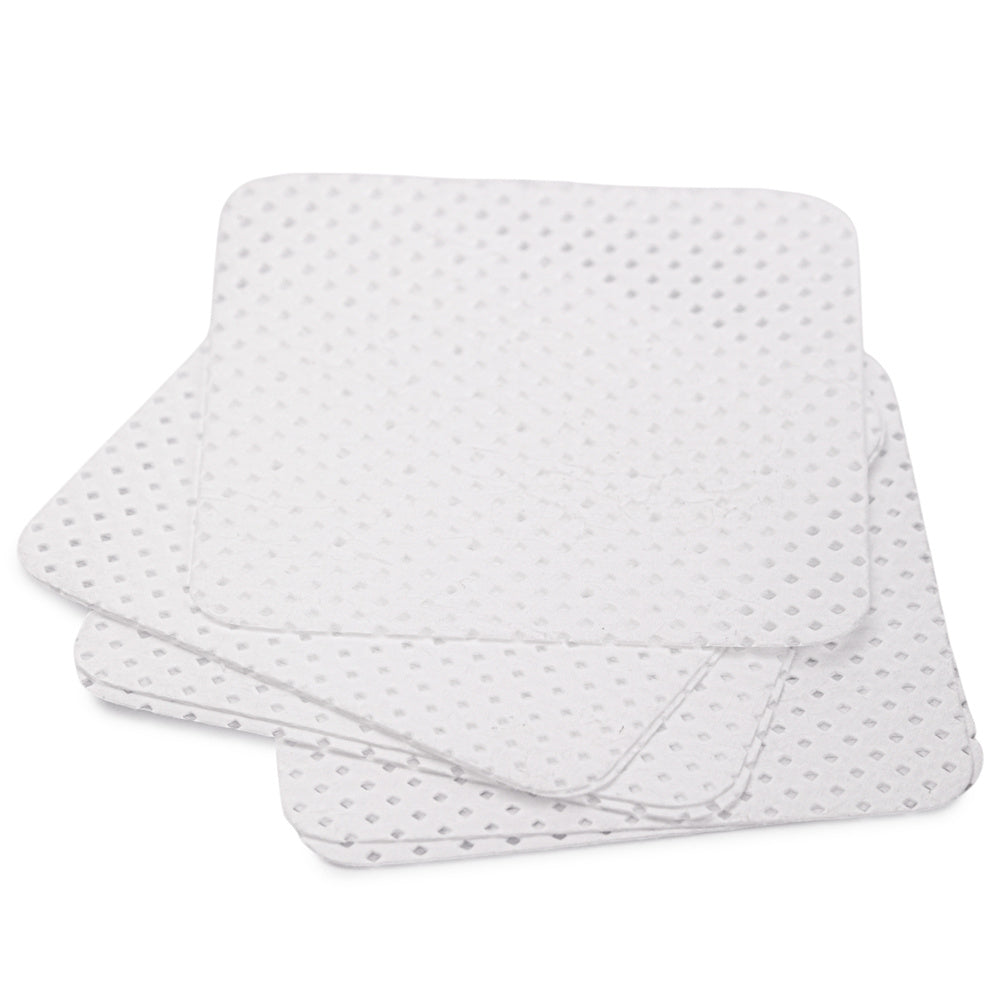 Kynsilaput 5x5 cm Molly Nails 200 kpl valkoinen pakkaus nukattomat kynsilaput kynsiuuni käyttöön lähikuva