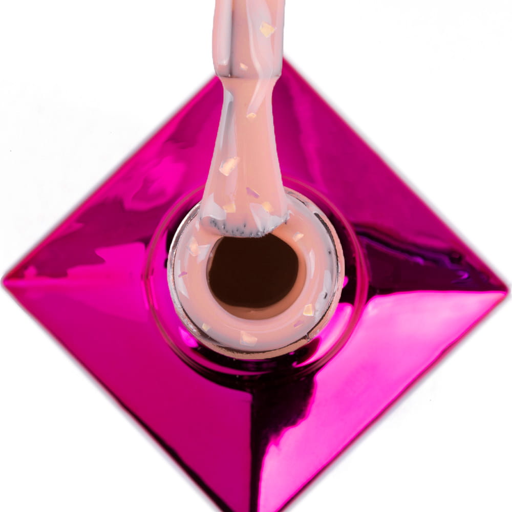 Sparkling French 700 – nude sävy hiutaleilla lähikuvassa pullossa