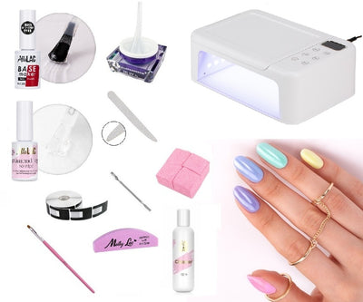 Geelikynnet aloituspakkaus kynsiuunilla